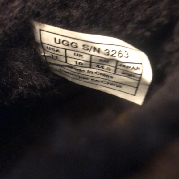 Slightly Used Men’s UGG Beacon 3263 Wool Lined Boots Size 11 Brown - Picture 9 of 11